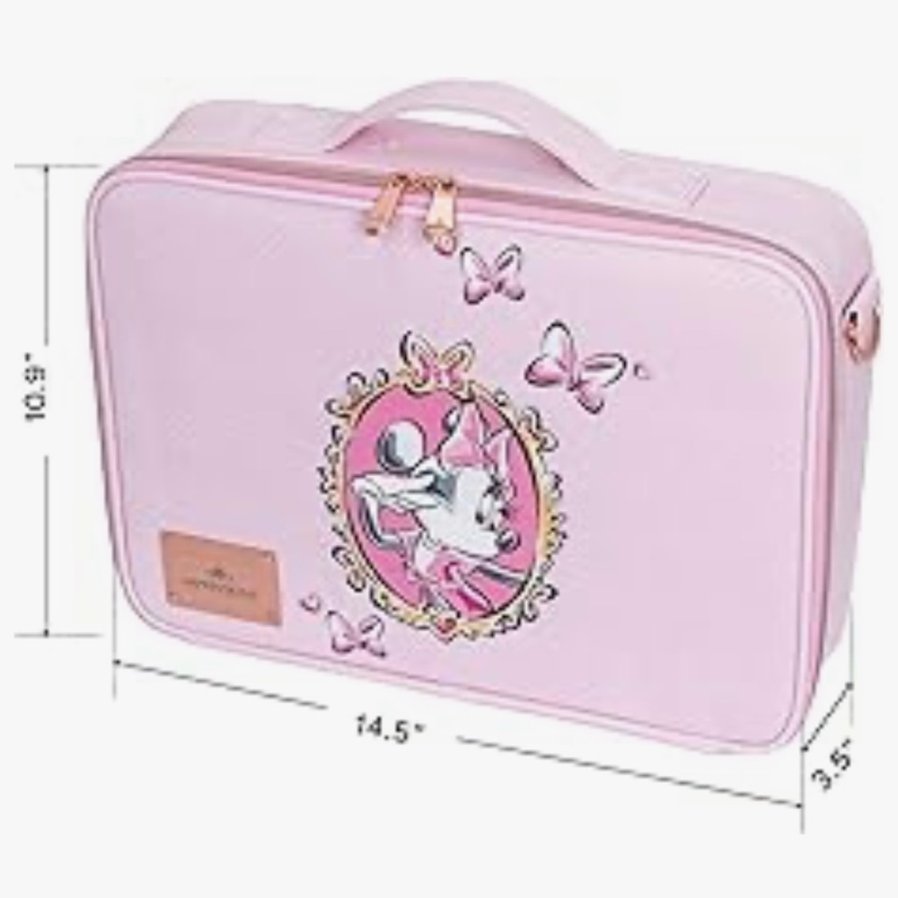 Impressions Vanity Pink Minnie Mouse Cosmetic Carrying Bag/Case - Picture 3 of 7
